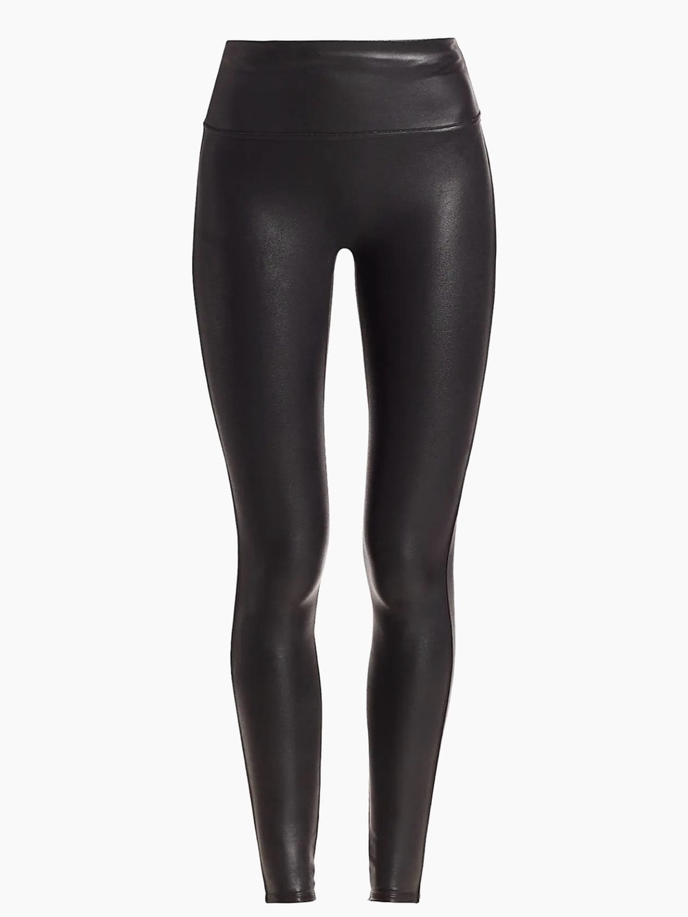 SPANX Black Faux Leather High-Rise Leggings